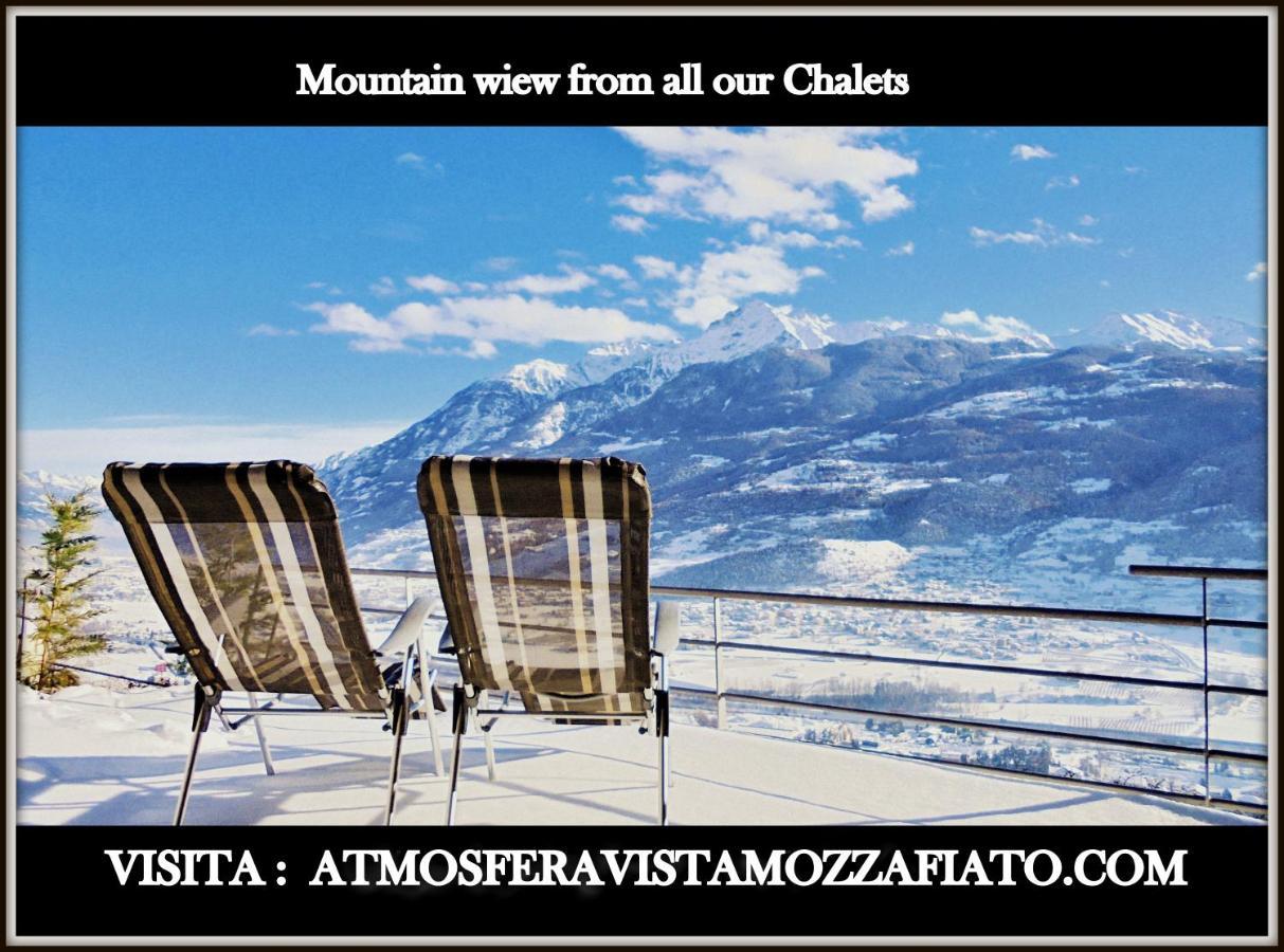 Atmosfera E Vista Mozzafiato Chalets Aosta Dış mekan fotoğraf