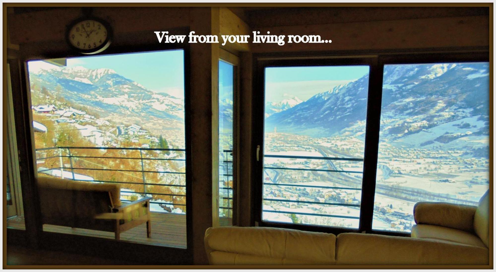 Atmosfera E Vista Mozzafiato Chalets Aosta Oda fotoğraf